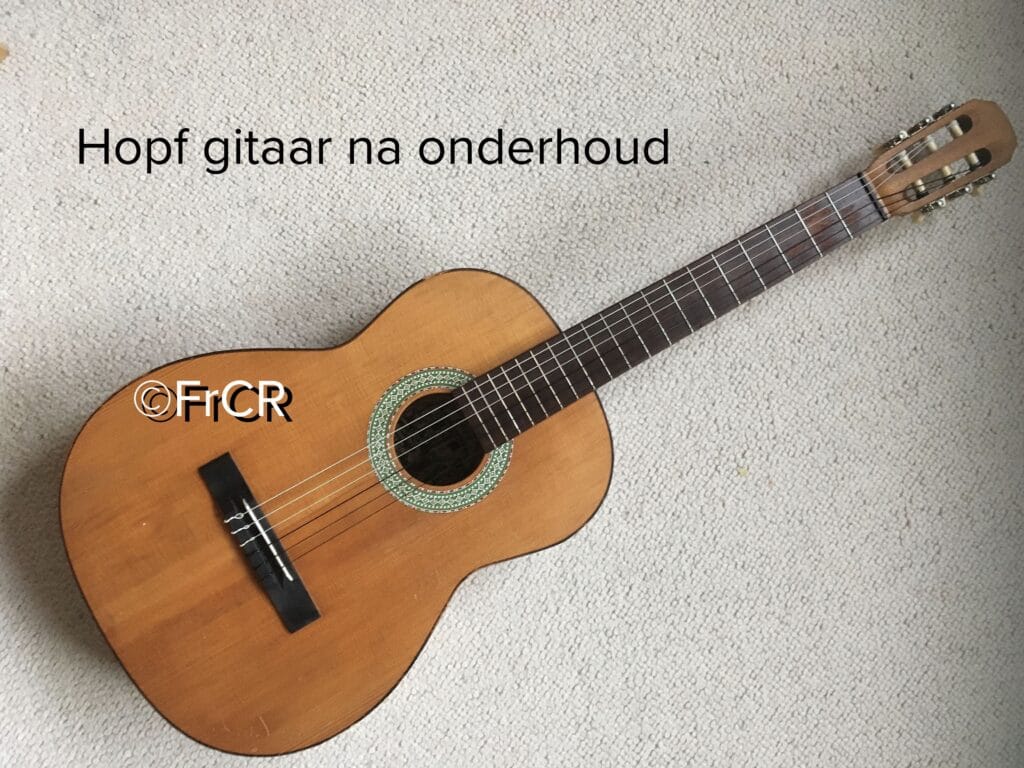 Hopf gitaar na onderhoudsbeurt